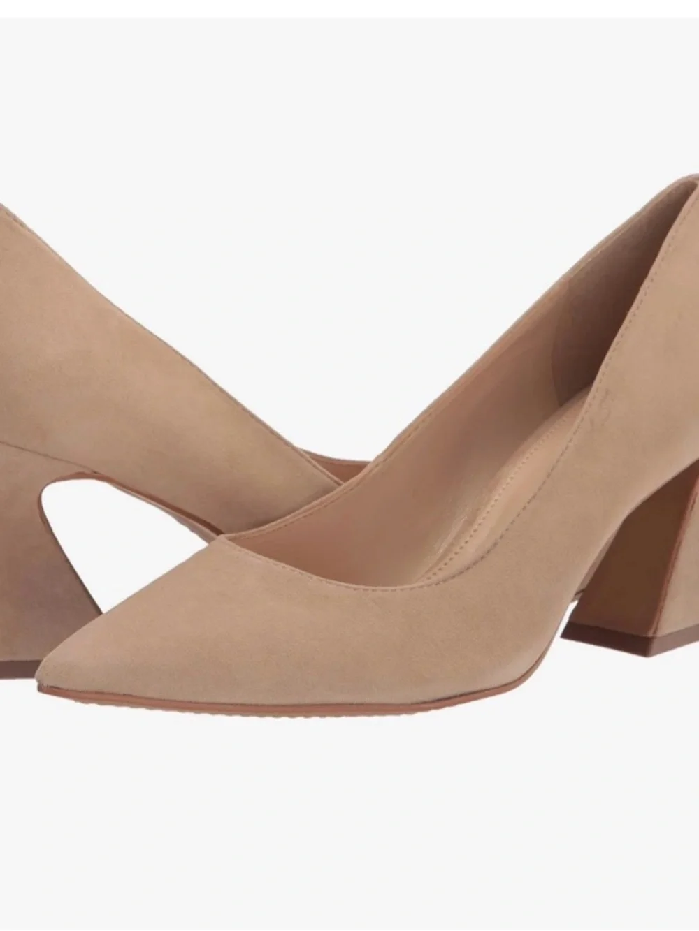 Vince Camuto Ableen Tan Suede Pumps – Size 8